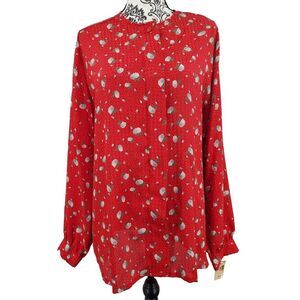 Vintage Country Sophisticate By Pendleton Red Floral Plus Size 22 W USA New